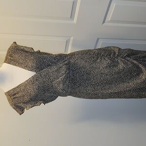 Banana Republic Black and White Patterned Dress